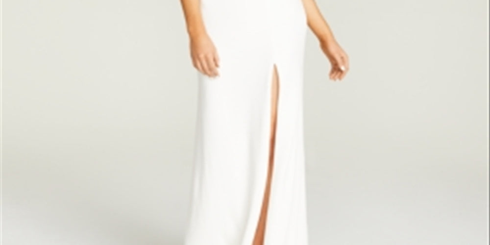 B Darlin Junior's Off The Shoulder Gown White Size 11-12