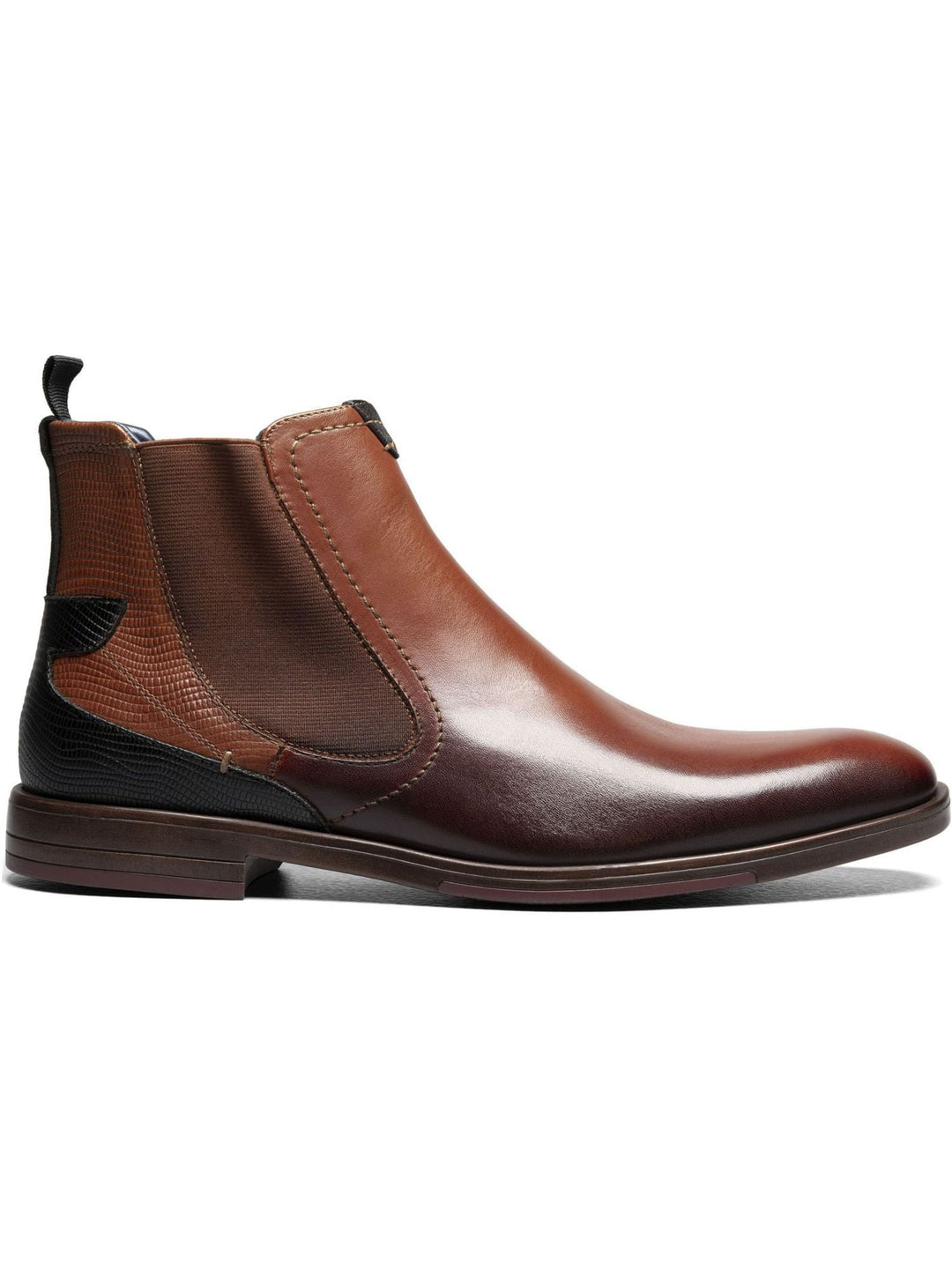 Stacy Adams Men's Rayford Plain Toe Chelsea Boots Brown