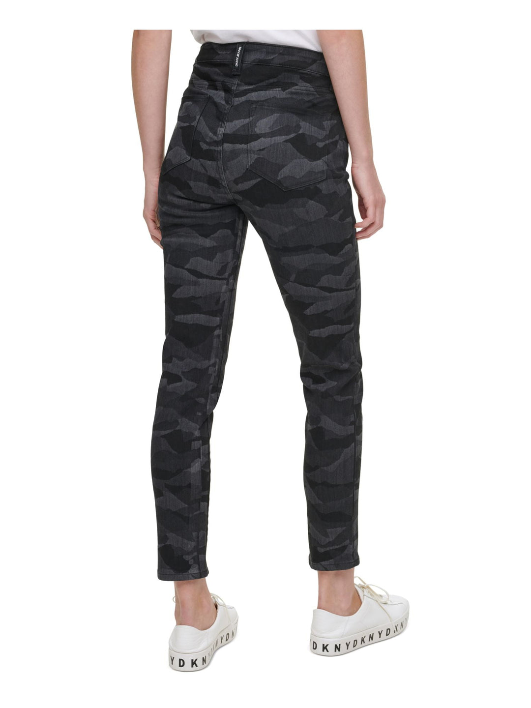 DKNY Women's Camouflage Skinny Pants Black Size 27