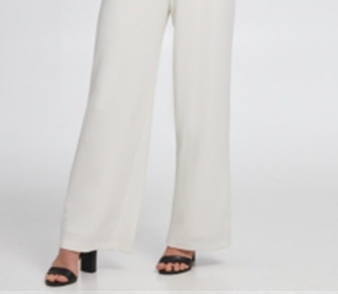 DKNY Women's Grommet Side Detail Jumpsuit White Size 4