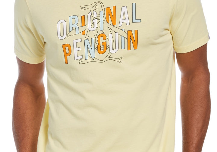 Original Penguin Men s OPG Graphic Short Sleeves T-Shirt Banana Yellow Size M