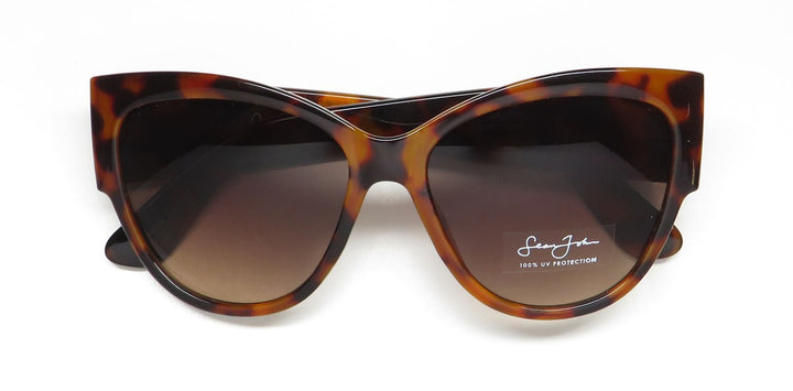 Sean John SJS2007 Cat Eye Sunglasses 100% UV Protection Authentic Designer Retro