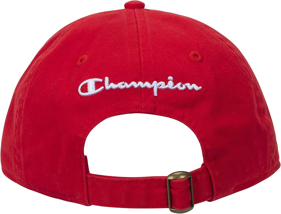 Champion Men's Ameritage Dad Adjustable Fits All Casual Cap Red Size Regular