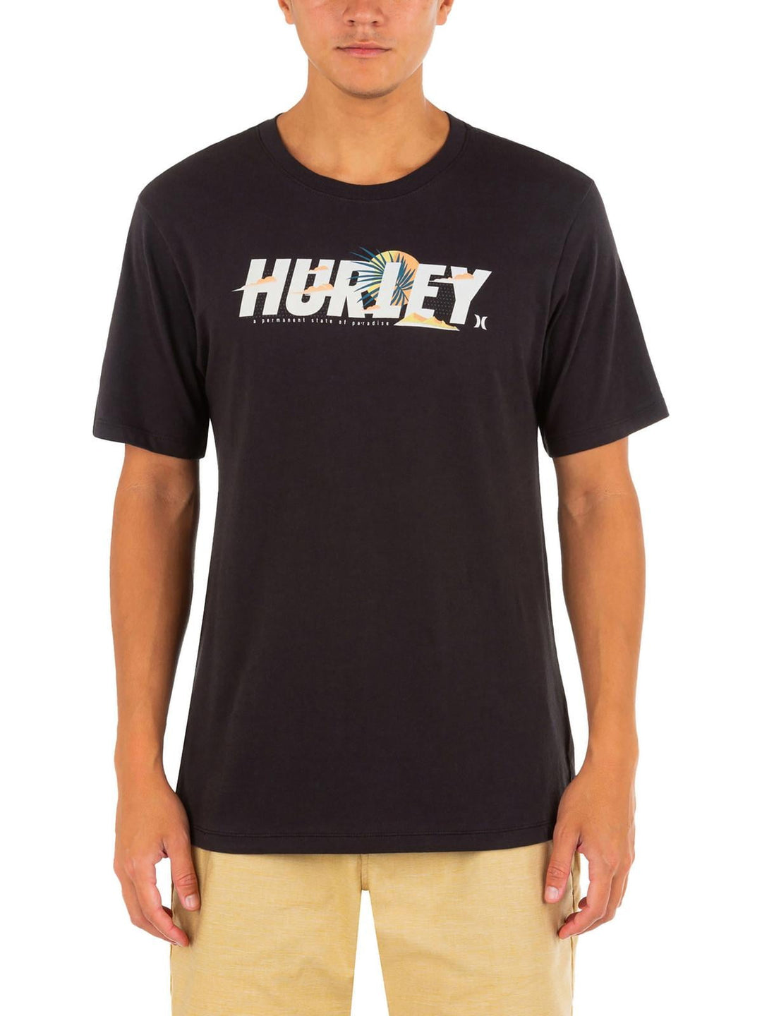 Hurley Men's Everyday Washed Cloudbreak Short Sleeve T-shirt Black Size Large
