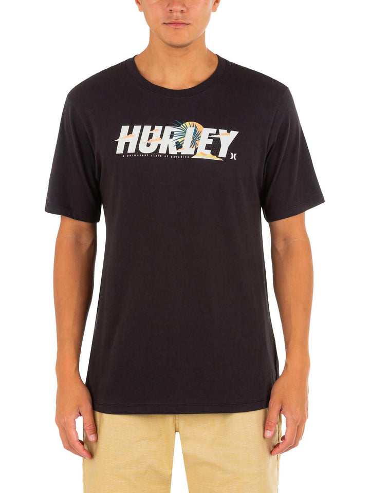 Hurley Men's Everyday Washed Cloudbreak Short Sleeve T-shirt Black Size Large