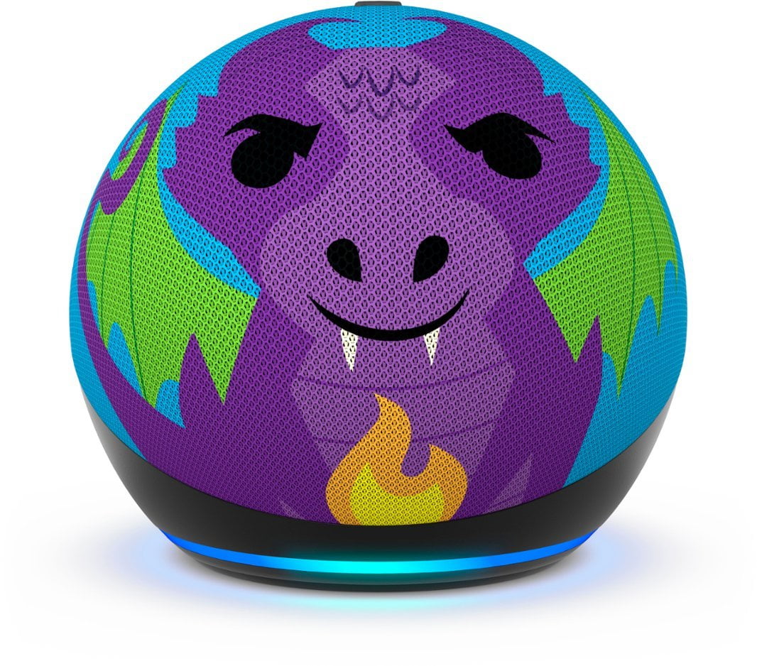 Amazon - Echo Dot Kids (5th Gen, 2022 Release) with Alexa - Fire Dragon