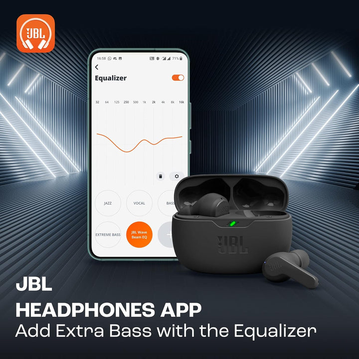 JBL Wave Beam True Wireless In-Ear Headphones - Black