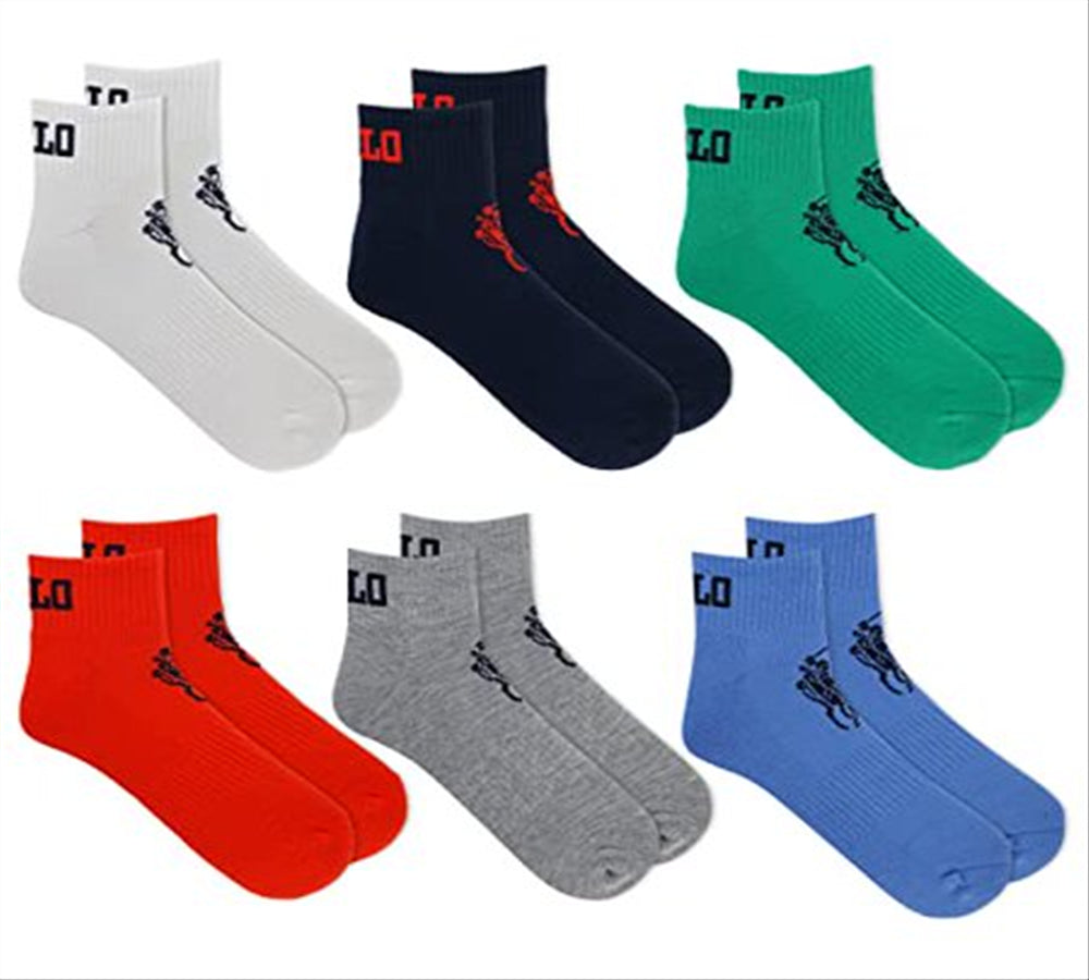 Polo Ralph Lauren Men s 6-Pack Big Pony Quarter Sock Multi Size One Size