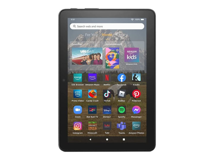 Amazon Fire HD 8 - 12th generation - tablet - 32 GB - 8" IPS (1280 x 800) - microSD slot - black - Lockscreen Ad-Supported