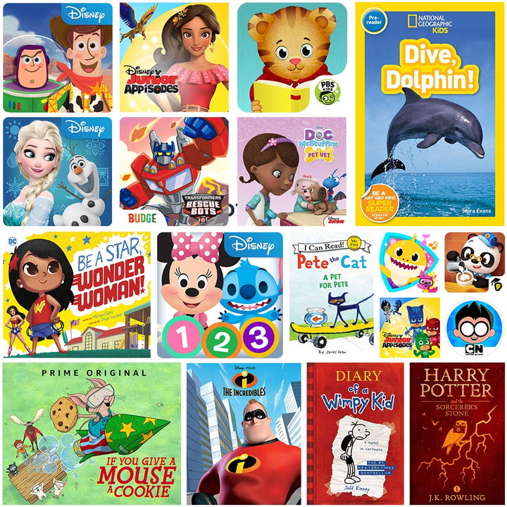 Amazon Fire 7 Kids Edition - 9th generation - tablet - Fire OS 6.3 - 16 GB - 7" IPS (1024 x 600) - microSD slot - purple