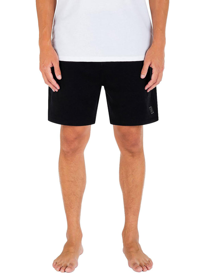 Hurley Men's Icon Boxed Drawcord Closure Short Shorts Black Size Medium