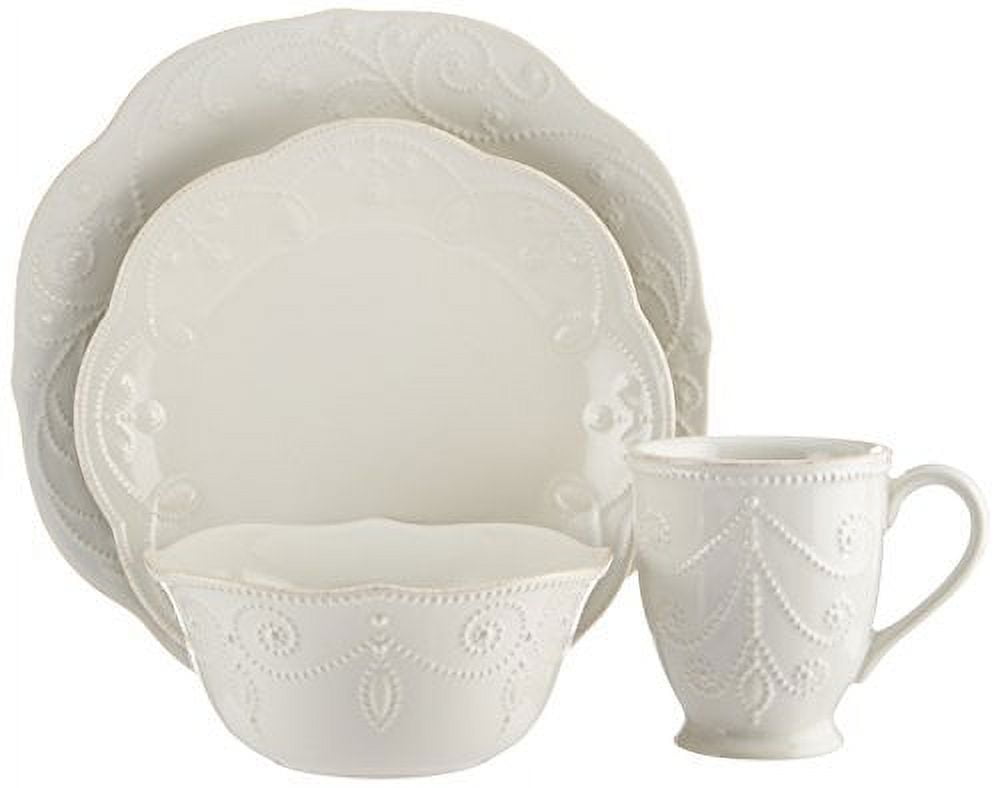 Lenox Off- White French Perle 4-Piece Place Setting 6.80 Lb White