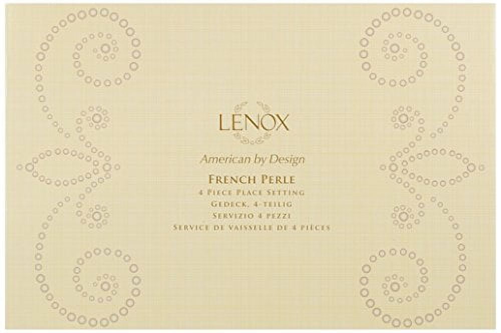 Lenox Off- White French Perle 4-Piece Place Setting 6.80 Lb White