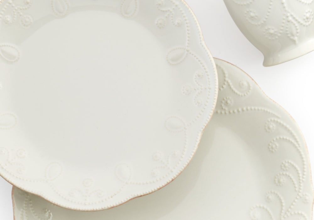 Lenox Off- White French Perle 4-Piece Place Setting 6.80 Lb White