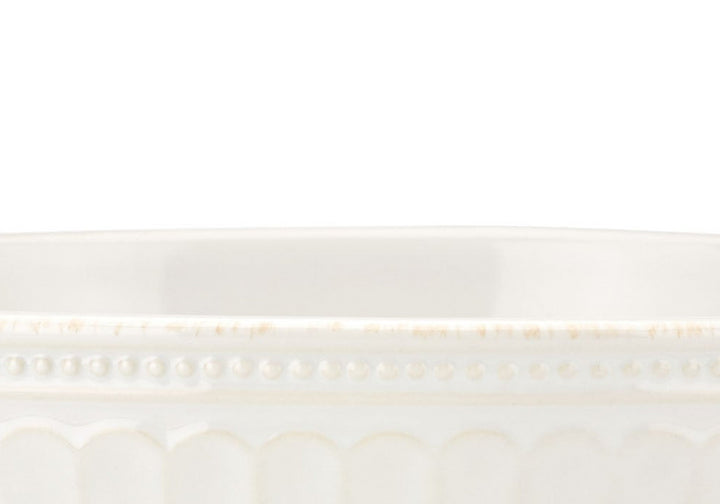 Lenox French Perle Groove Serving Bowl White