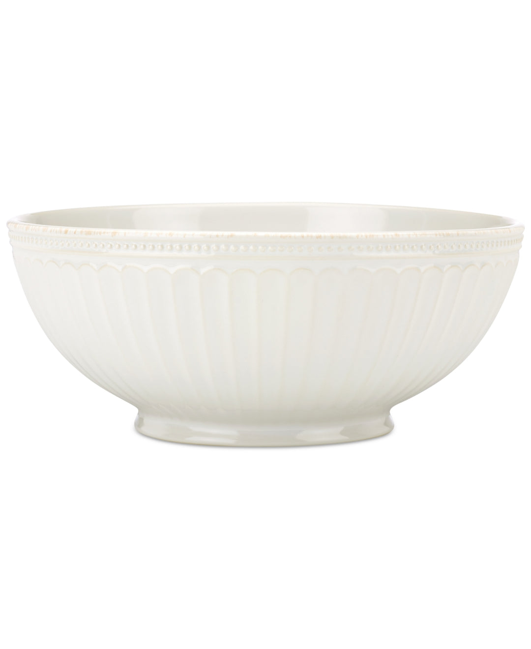 Lenox French Perle Groove Serving Bowl White