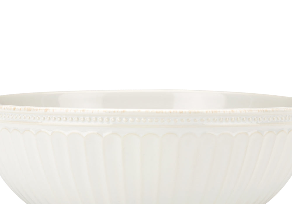 Lenox French Perle Groove Serving Bowl White