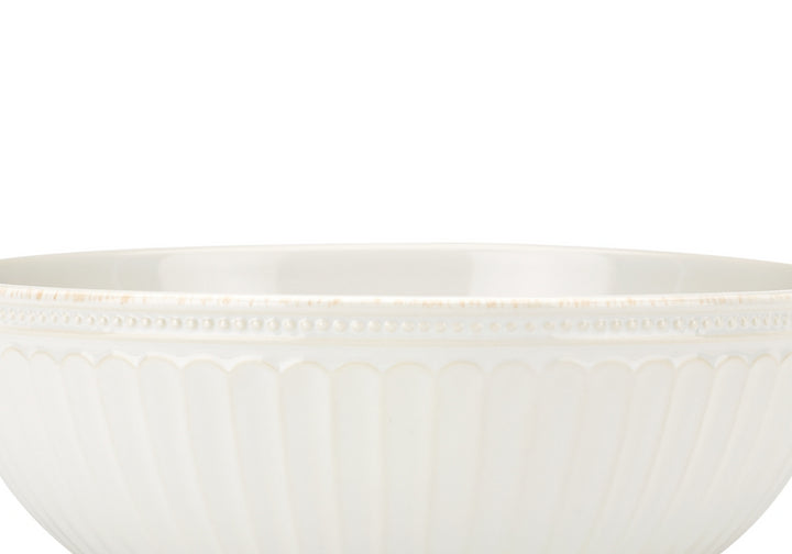 Lenox French Perle Groove Serving Bowl White