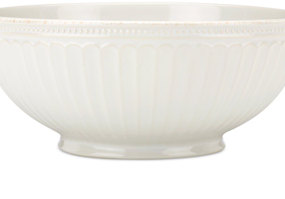 Lenox French Perle Groove Serving Bowl White