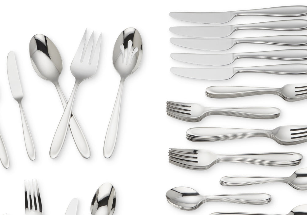 Lenox Cantera Stainless Steel 65-Piece Flatware Set Silver