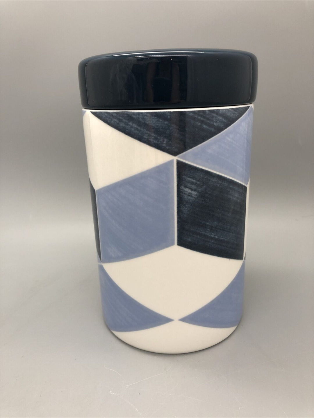 Lenox Luca Andrisani 7.25 In - Large Canister - Blue Azzurro White