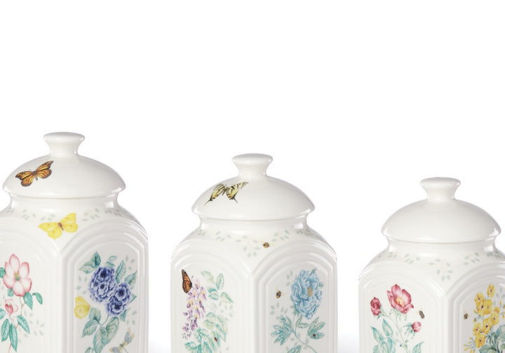 Lenox Butterfly Meadow 3 Pc. Canister Set White