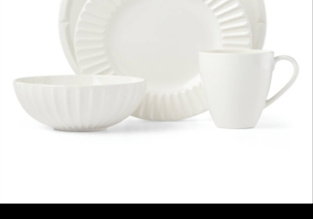 Kate Spade New York Tribeca 16-Pc Dinnerware Set Service For 4 White