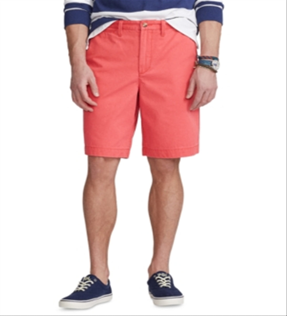 Ralph Lauren Men's 10 Inch Relaxed Fit Chino Shorts Pink Size 28