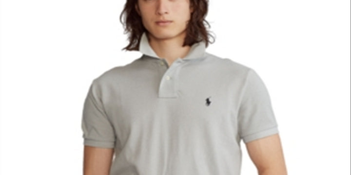 Polo Ralph Lauren Men's Classic Fit Mesh Polo Shirt Gray