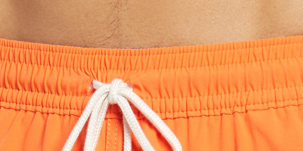 Polo Ralph Lauren Men's Solid Traveler Swim Trunks Orange Size XX-Large