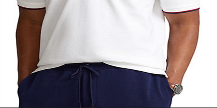 Ralph Lauren Men's Big & Tall Tipped Mesh Polo Shirt White Size 4X