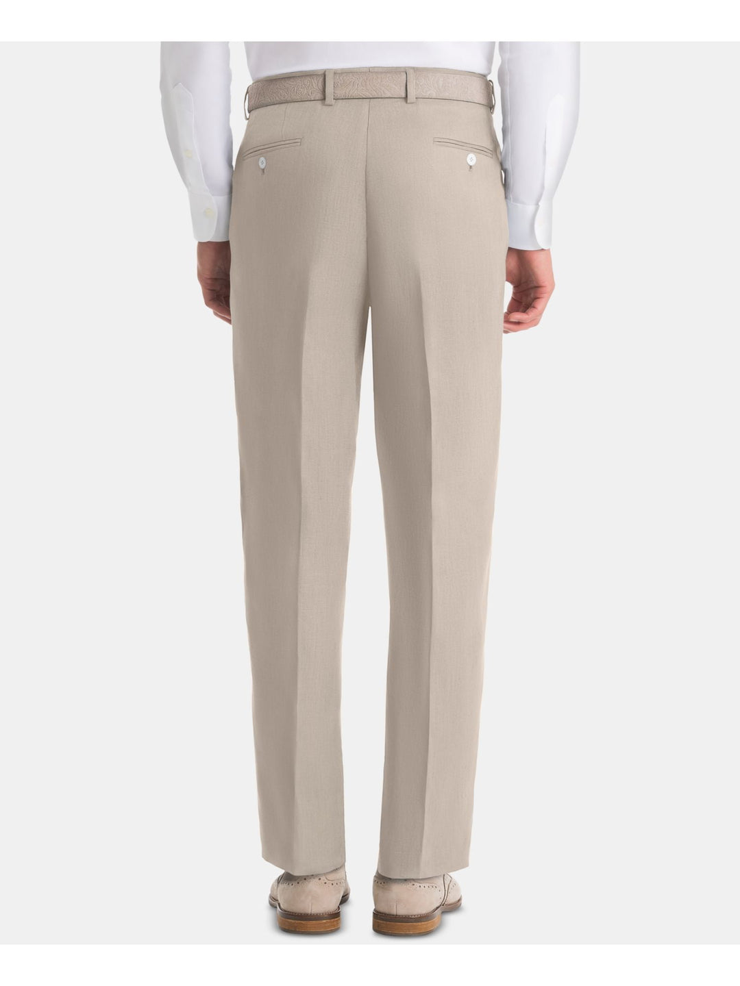 Ralph Lauren Men's Flat Front Classic Fit Pants Beige Size 33X32