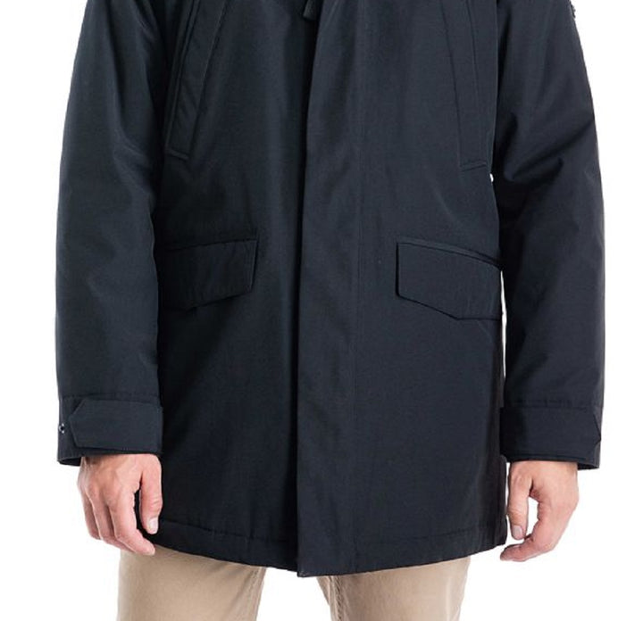 Michael Kors Men's Otto Stadium Parka Coat Black Size Large