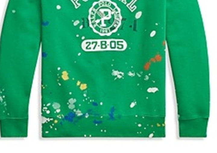 Polo Ralph Lauren Men's Logo Fleece Sweatshirt Green Size Medium