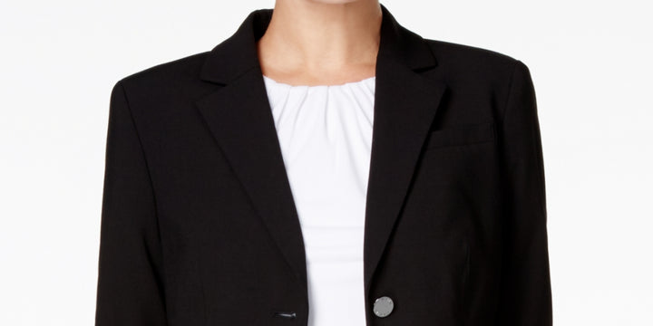 Calvin Klein Women's Two Button Blazer Black Size 2