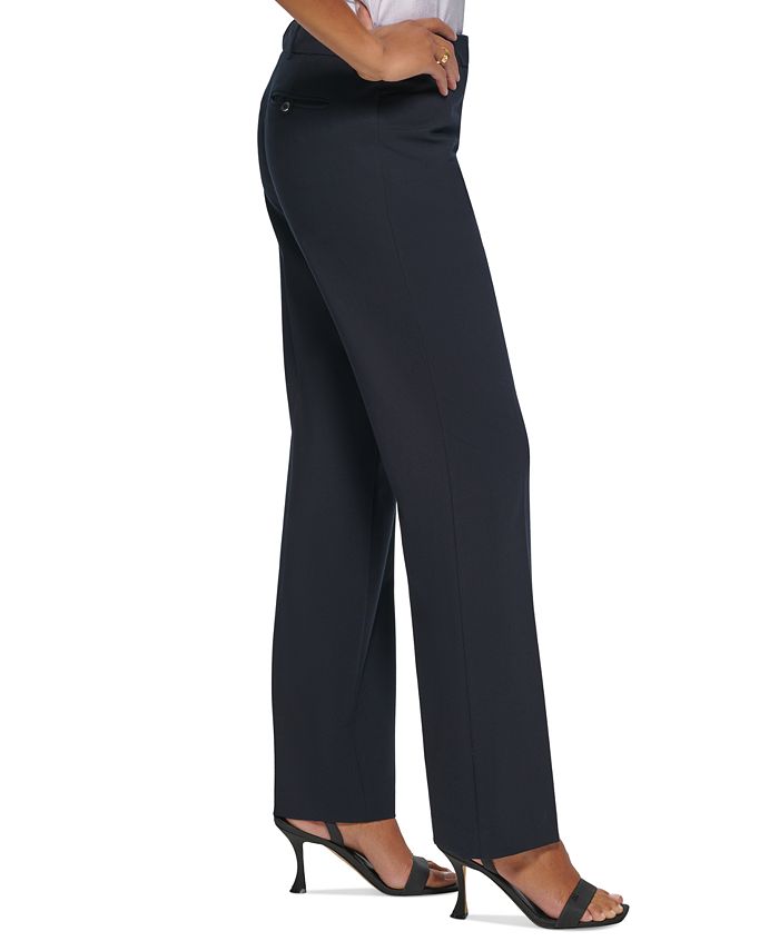 Calvin Klein Women's Modern Fit Trousers Black Size 2