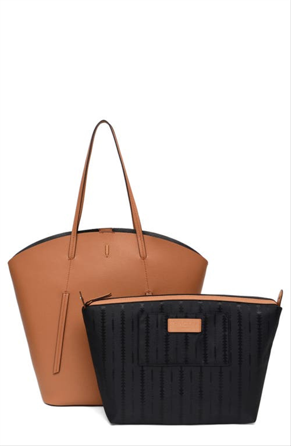 Thacker Tocar Leather Tote Bag Caramel