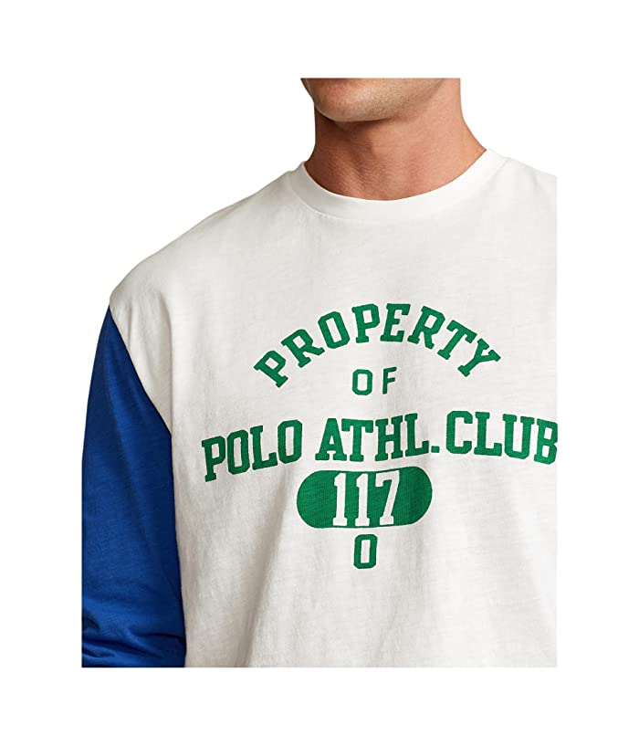 Polo Ralph Lauren Men's Classic Fit Graphic Baseball T-Shirt White Size XX-Large