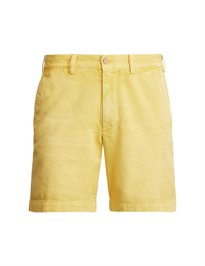 Ralph Lauren Men's 8 Inch Salinger Straight Fit Chino Shorts Yellow Size 38
