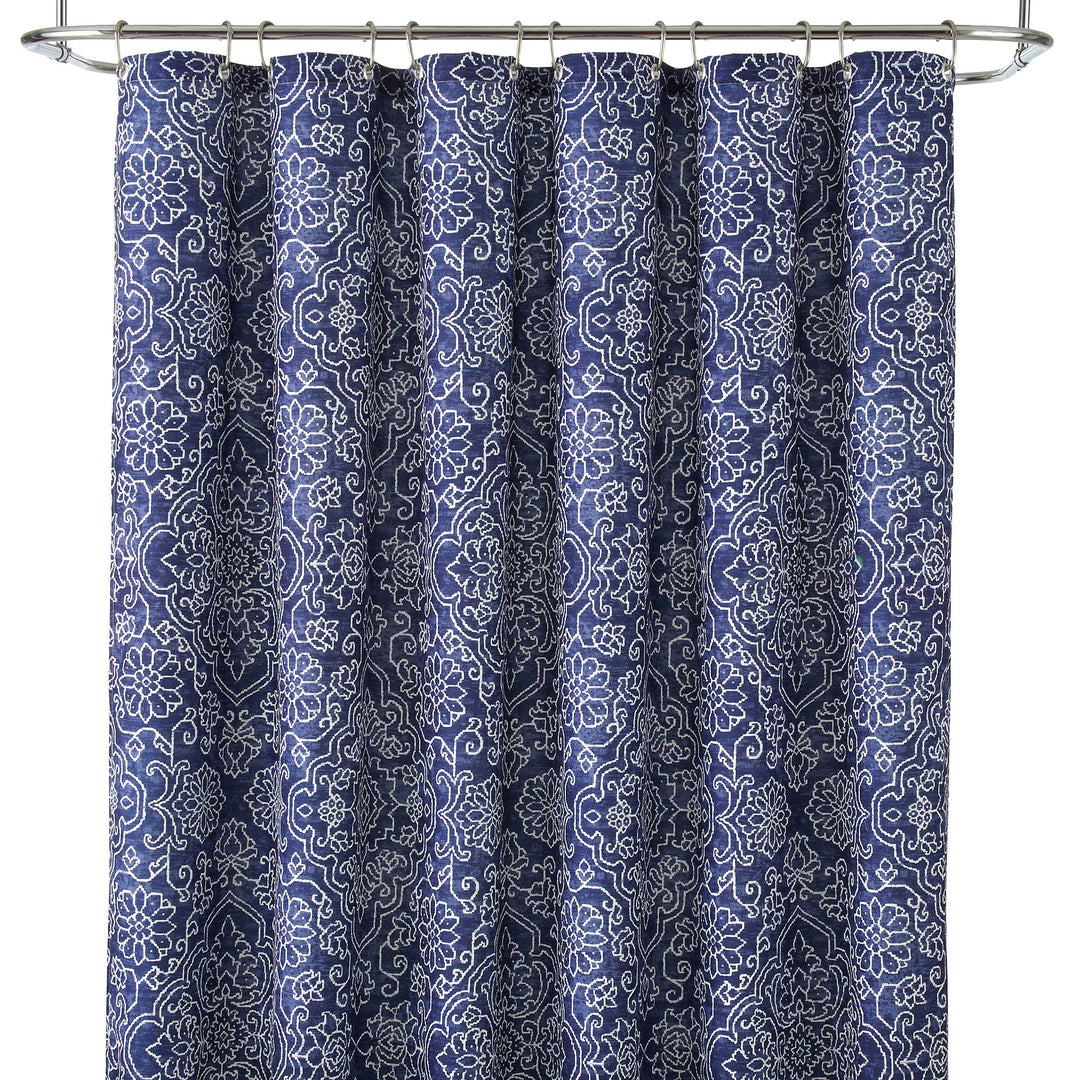 Eva Longoria Adana Shower Curtain Blue One Size