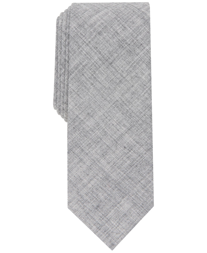Bar III Men's Grenier Solid Tie Gray Size Regular