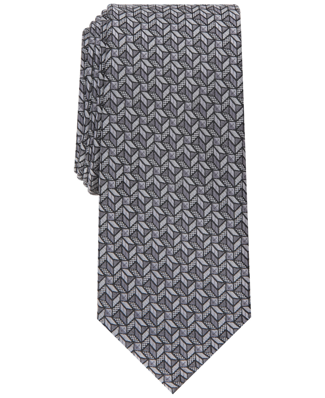 Alfani Men's Coen Geo Tie Gray Size Regular