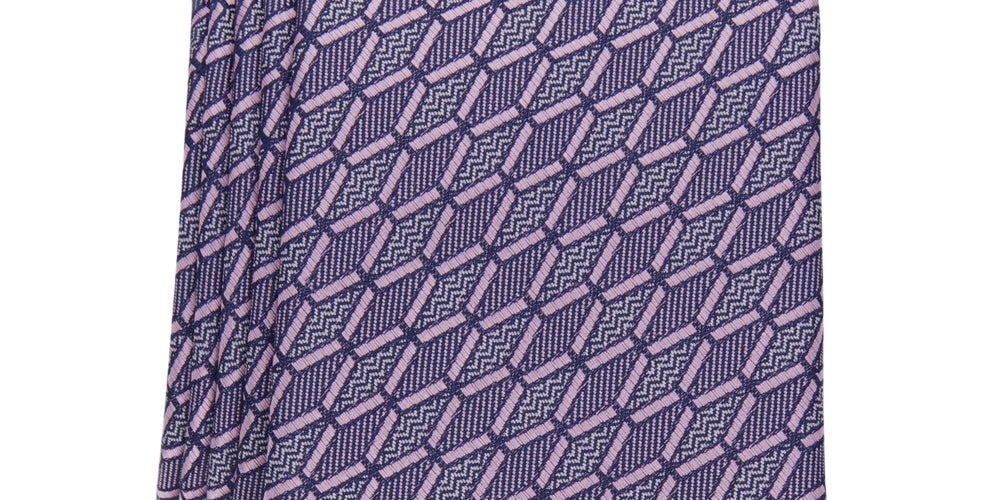 Alfani Men's Harper Geo Print Tie Purple Size Regular