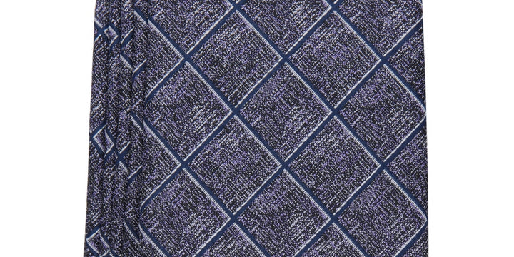 Alfani Men's Wendell Grid Tie Purple Size Regular