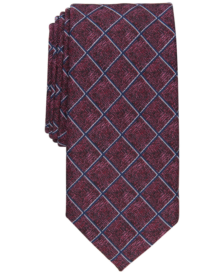 Alfani Men's Wendell Grid Tie Red Size Regular