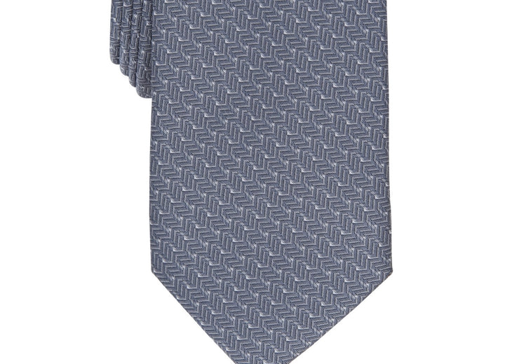 Alfani Men's Wells Geo Print Tie Gray Size Regular
