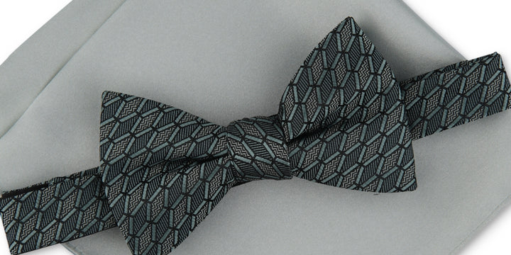 Alfani Men's 2Pc Bow Tie & Pocket Square Set Green Size Regular