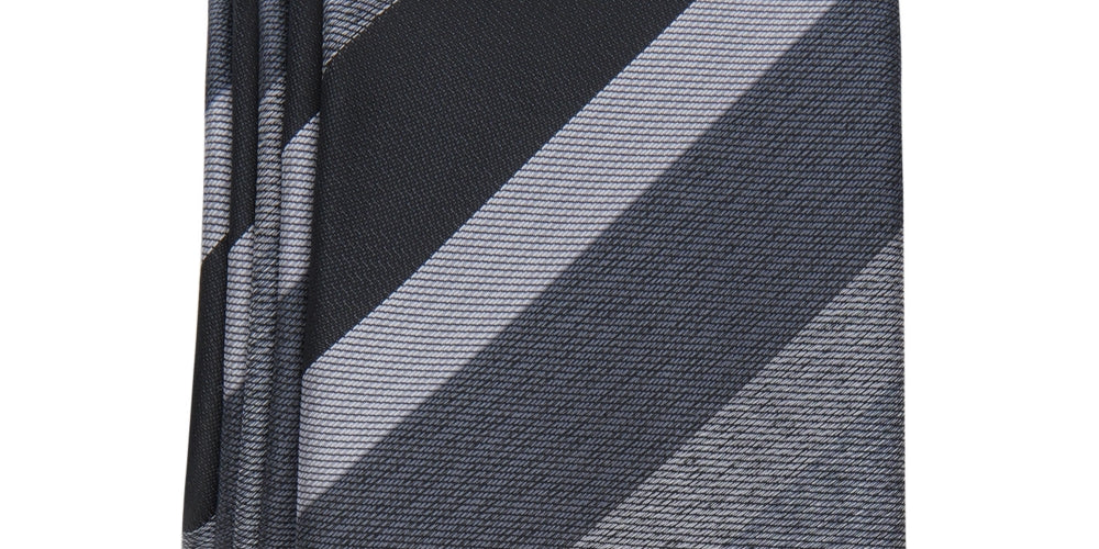 Alfani Men's Cormack Striped Slim Tie Gray Size Regular