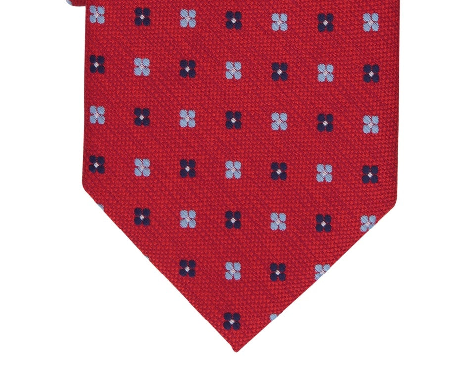 Club Room Men's Orme Geometric Classic Tie Red Size Regular