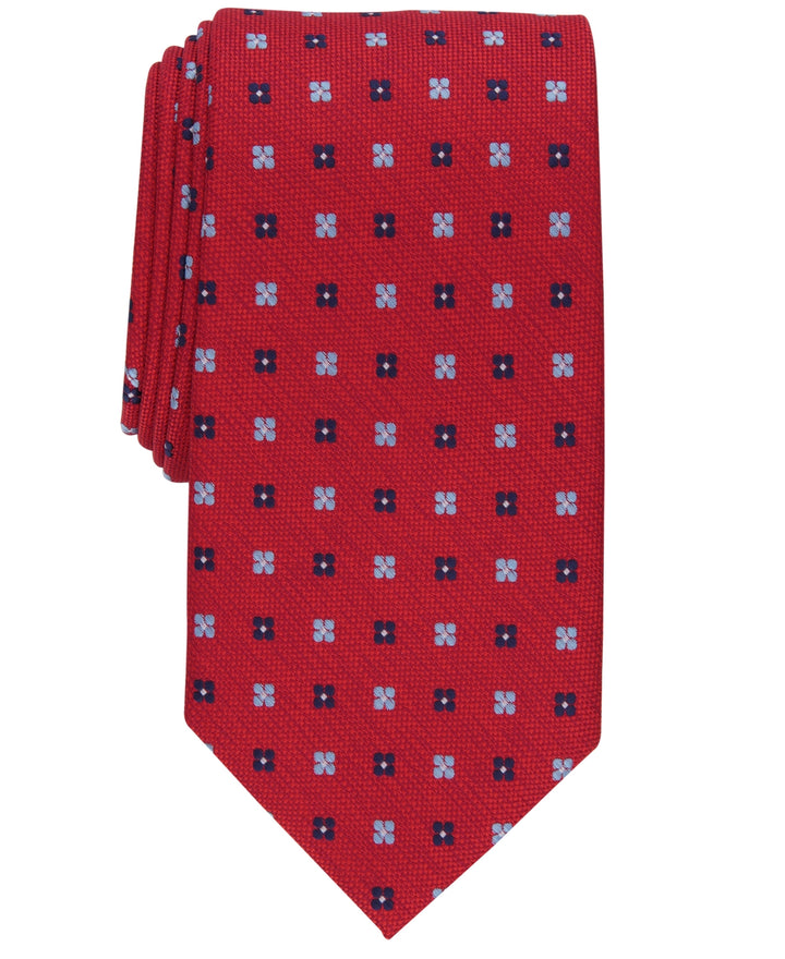 Club Room Men's Orme Geometric Classic Tie Red Size Regular